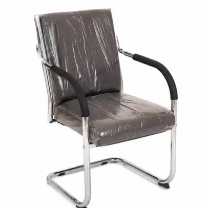 Premium Visitor Office Chair with Cushioned Seat, Chrome Frame and Padded Armrests