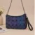Women's Geometric Holographic Shoulder Bag with Black Chain Strap