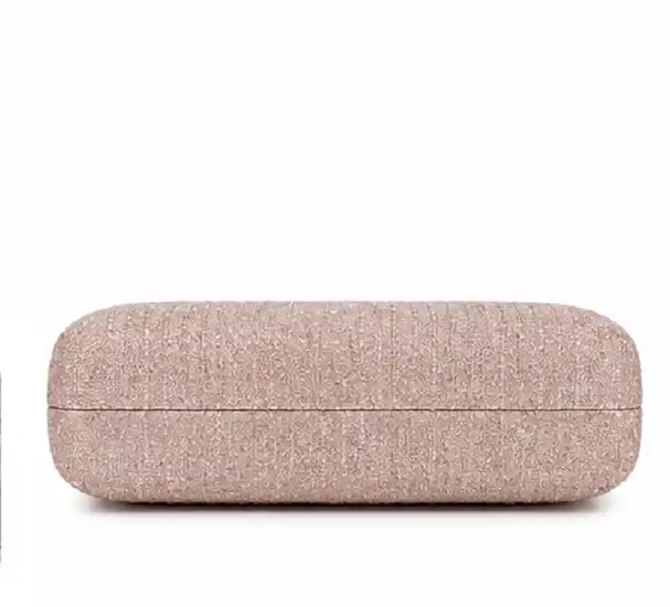 Women's Rose Gold Pearl Clasp Evening Clutch Bag | Premium Glitter Party & Bridal Handbag - Image 3